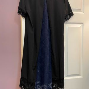 French Connection 6 Shift Dress Lace Sheer Panel Back